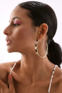 Varnika Arora Black Dahlia Hoops -Celestiagem Jewelry Shop 01062023va22 2