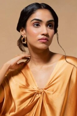 Studio Metallurgy Chunky Coral Loop Earrings