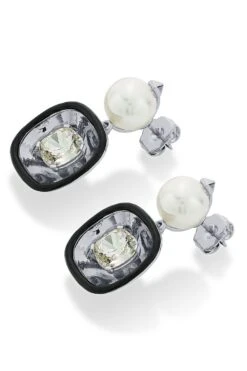 Isharya Glory Wrap Crystal & Pearl Earrings -Celestiagem Jewelry Shop 0404yshb014 3