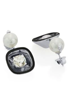 Isharya Glory Wrap Crystal & Pearl Earrings -Celestiagem Jewelry Shop 0404yshb014 4