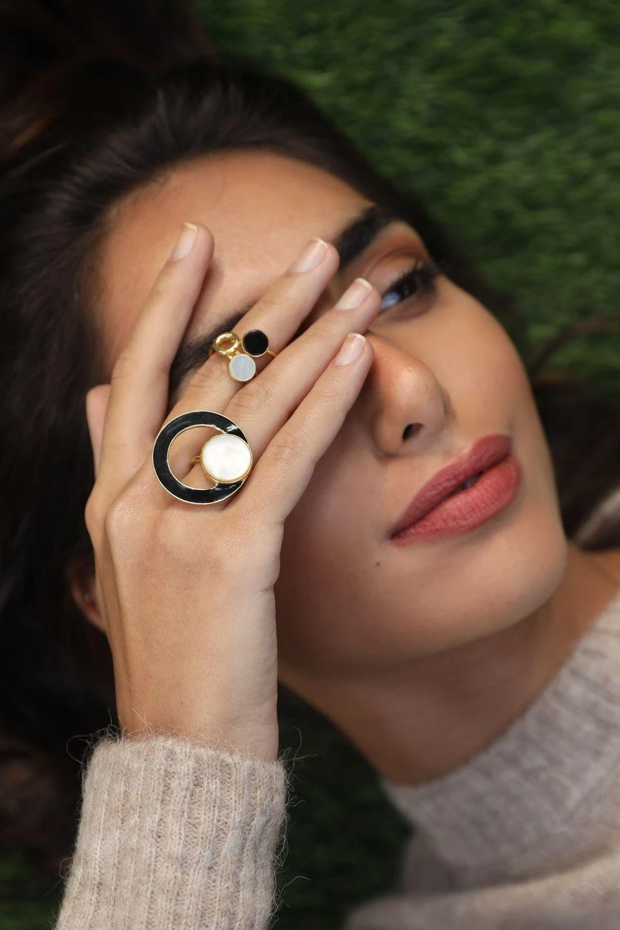 Varnika Arora Elsa Black Onyx Deco Drop Ring 3 Varnika Arora Elsa Black Onyx Deco Drop Ring