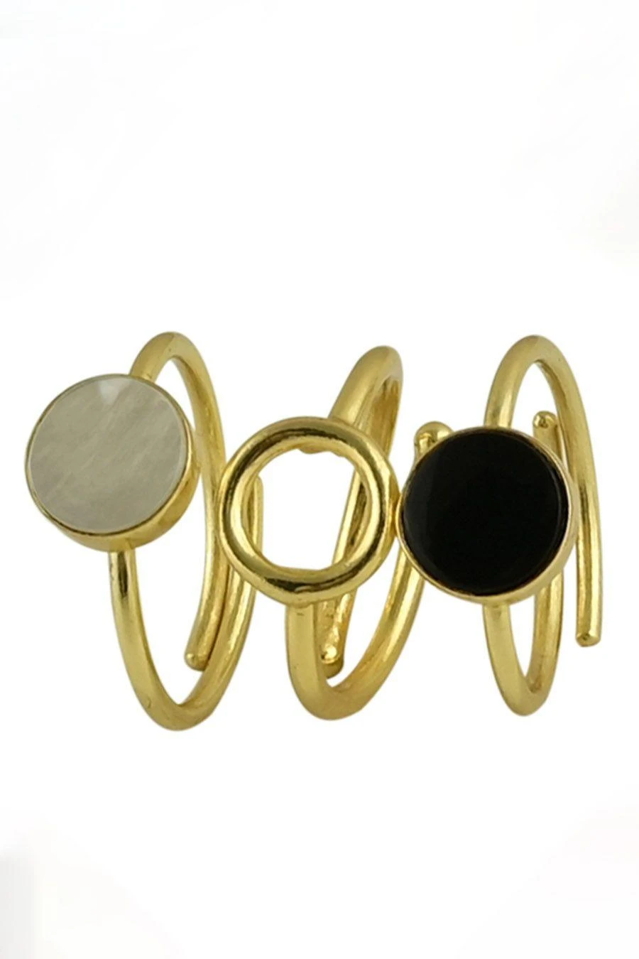 Varnika Arora Elsa Black Onyx Deco Drop Ring 6 Varnika Arora Elsa Black Onyx Deco Drop Ring - Image 4