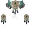 Riana Jewellery Green & Purple Jadtar Necklace Set 2 Riana Jewellery Green & Purple Jadtar Necklace Set -Celestiagem Jewelry Shop 1010ria93 1