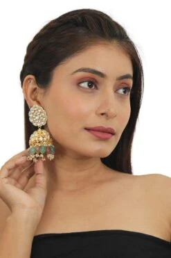 Riana Jewellery Sea Green Beaded Necklace Set -Celestiagem Jewelry Shop 1110ri01 3