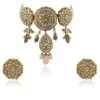 Riana Jewellery Pastel Pink Jadtar Choker Set -Celestiagem Jewelry Shop 1110ri02 1