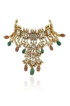 Riana Jewellery Pastel Pink & Sea Green Necklace Set 12 Riana Jewellery Pastel Pink & Sea Green Necklace Set -Celestiagem Jewelry Shop 1110ri03 5