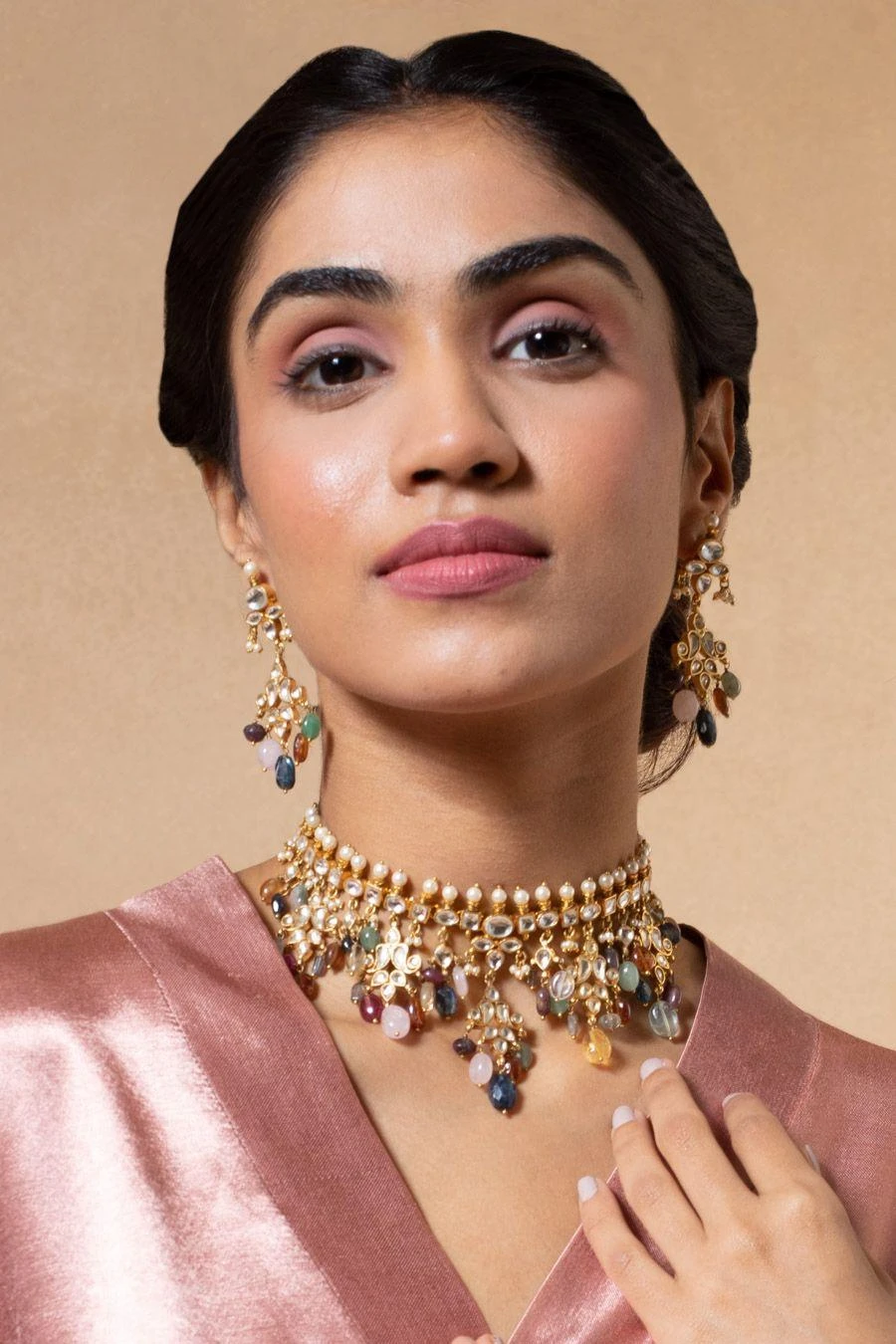 Turquoise Jewels Kundan Necklace Set 3 Turquoise Jewels Kundan Necklace Set