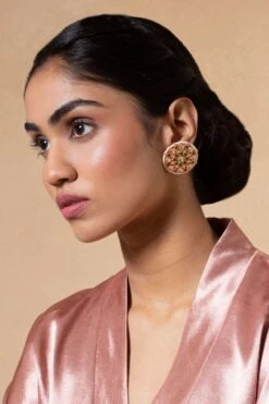 Turquoise Jewels Gold & Emerald Kundan Necklace Set -Celestiagem Jewelry Shop 12523tou5 3