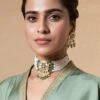 Turquoise Jewels Green Kundan Choker Set 1 Turquoise Jewels Green Kundan Choker Set -Celestiagem Jewelry Shop 12523tou9 1