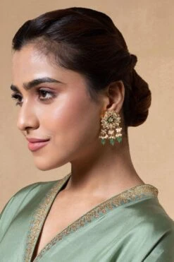 Turquoise Jewels Green Kundan Choker Set -Celestiagem Jewelry Shop 12523tou9 3