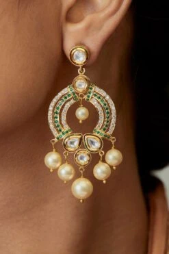 Divya Chugh Green Swarovski Chandbaalis -Celestiagem Jewelry Shop 1332023dic47 2