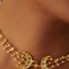 Zariin Gold Pearl & Mirror Work Choker 2 Zariin Gold Pearl & Mirror Work Choker -Celestiagem Jewelry Shop 14723zrn2 1