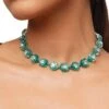 Isharya B-Dazzle Infinity Cut Green Crystal Necklace 1 Isharya B-Dazzle Infinity Cut Green Crystal Necklace -Celestiagem Jewelry Shop 15623is20 1