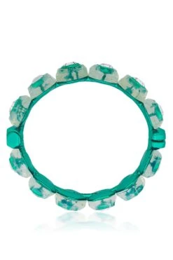 Isharya B-Dazzle Green Crystal Bracelet -Celestiagem Jewelry Shop 15623is24 5
