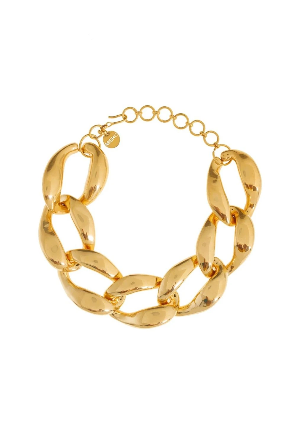 Misho Glittering Gold Chunky Chain Choker 4 Misho Glittering Gold Chunky Chain Choker - Image 2