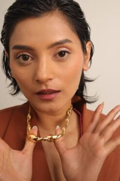 Anatina Gold Amelie Choker