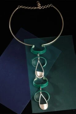 Suhani Pittie Green Cresent Choker Necklace