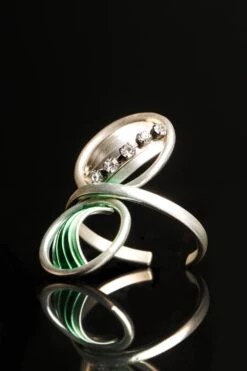 Suhani Pittie Silver Star Spritied Ring