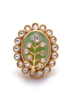 Aulerth Loren Ring In Pale Green Hue By Suneet Varma -Celestiagem Jewelry Shop 180523al09 3