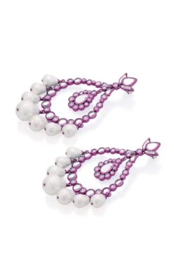Isharya Pink Crystal Pearl Earrings 12 Isharya Pink Crystal Pearl Earrings -Celestiagem Jewelry Shop 18723iya6 5 1