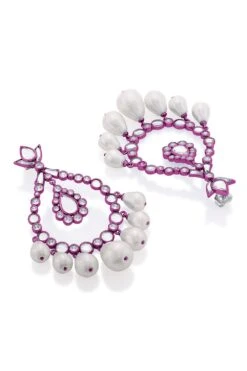 Isharya Pink Crystal Pearl Earrings 13 Isharya Pink Crystal Pearl Earrings -Celestiagem Jewelry Shop 18723iya6 6 1