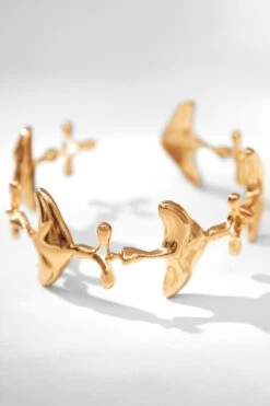 Outhouse Gold Shroomhead Bangle -Celestiagem Jewelry Shop 2007ot31 4