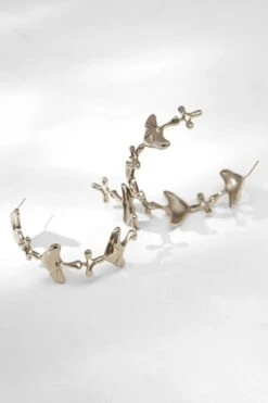 Outhouse Silver Shroomhead Hoops -Celestiagem Jewelry Shop 2007ot34 4