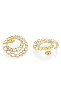 Isharya Gold-Mirror Beauty Earrings -Celestiagem Jewelry Shop 201223ia12 3