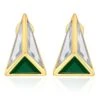 Isharya Emerald & Mirror Pyramid Majesty Earrings -Celestiagem Jewelry Shop 201223ia14 1