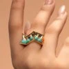 Isharya Luminous Zig-Zag Emerald-Mirror Ring -Celestiagem Jewelry Shop 201223ia57 1