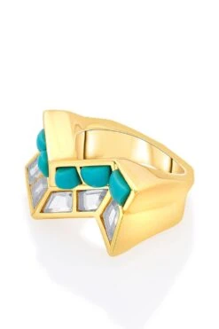 Isharya Luminous Zig-Zag Emerald-Mirror Ring 6 Isharya Luminous Zig-Zag Emerald-Mirror Ring -Celestiagem Jewelry Shop 201223ia57 2