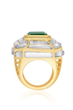 Isharya Emerald Opulent Gem Ring -Celestiagem Jewelry Shop 201223ia58 3