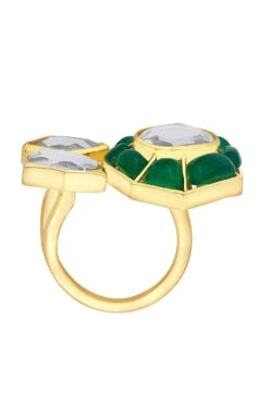 Isharya Majestic Emerald Unveiling Ring 7 Isharya Majestic Emerald Unveiling Ring -Celestiagem Jewelry Shop 201223ia62 3