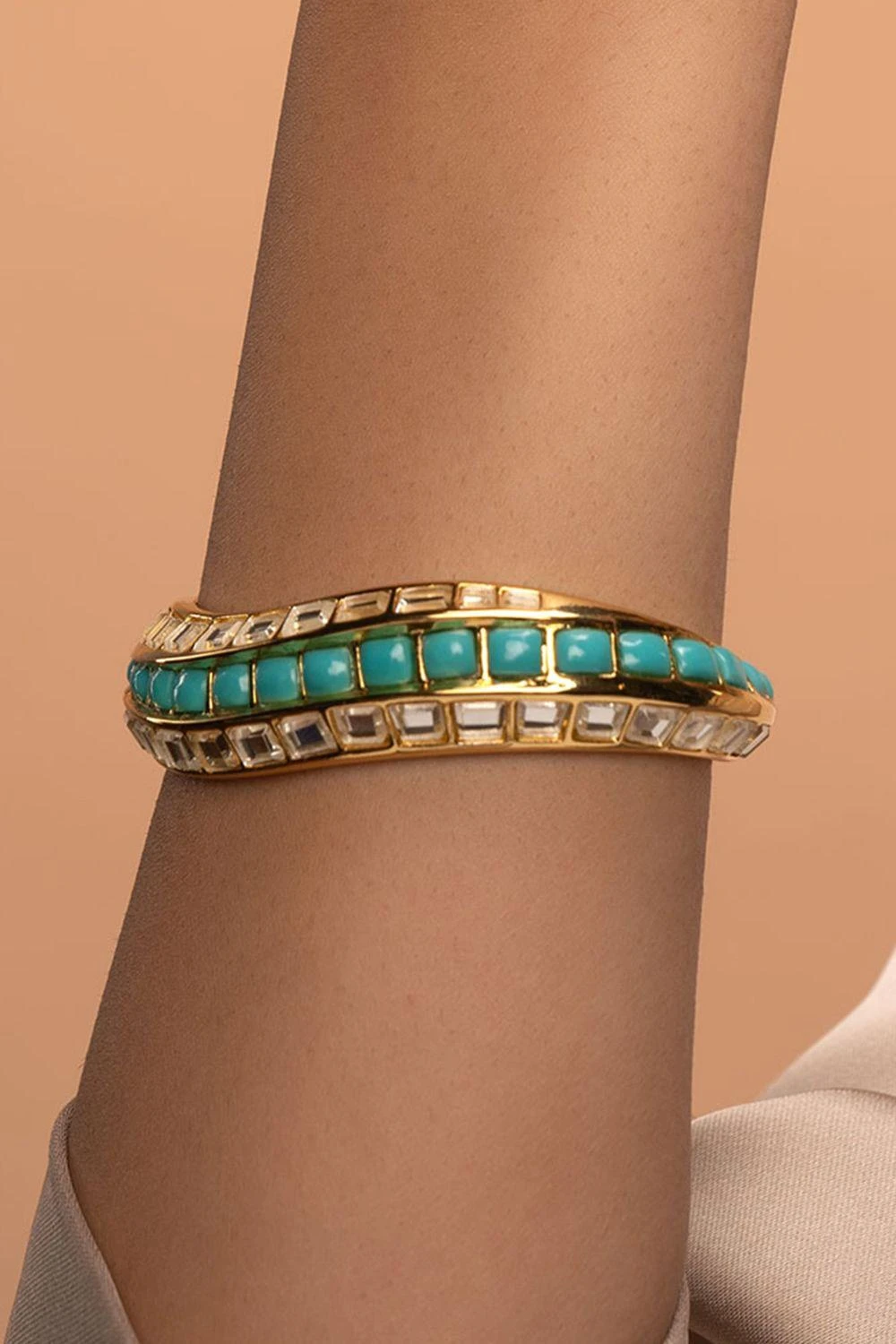 Isharya Chunky Turquoise Glamour Bracelet 3 Isharya Chunky Turquoise Glamour Bracelet