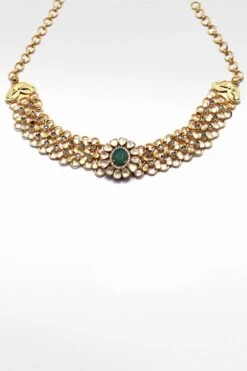 Sangeeta Boochra Darya Silver Moissanite Choker -Celestiagem Jewelry Shop 2111sb11 3