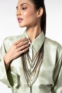 CVH Gold Multi-layered Spring Steel Necklace -Celestiagem Jewelry Shop 212cvh8 2