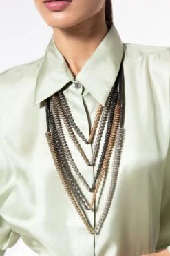 CVH Gold Multi-layered Spring Steel Necklace -Celestiagem Jewelry Shop 212cvh8 3