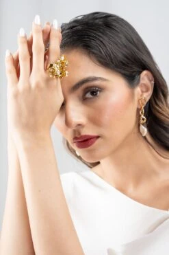 Studio Metallurgy Gold Cluster Ring -Celestiagem Jewelry Shop 22923sm12 3