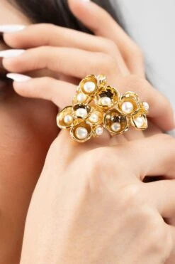 Studio Metallurgy Gold Cluster Ring -Celestiagem Jewelry Shop 22923sm12 4