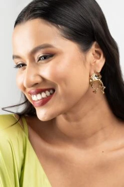 Studio Metallurgy Gold Splatter Earrings