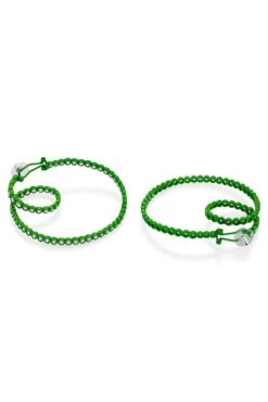 Isharya Parakeet Green Swirl Hoop Earrings -Celestiagem Jewelry Shop 22ip19 5