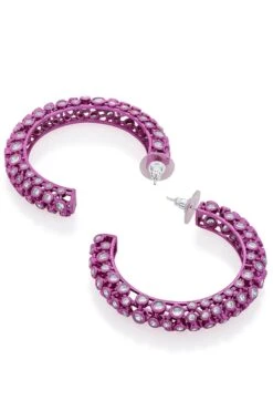 Isharya Pink Handcrafted Mesh Earrings -Celestiagem Jewelry Shop 22ip29 4