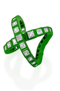 Isharya Parakeet Green Cross Ring -Celestiagem Jewelry Shop 22ip31 3