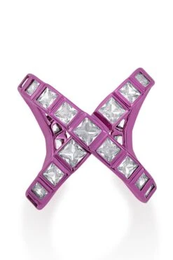 Isharya Pink Cross Ring -Celestiagem Jewelry Shop 22ip35 2