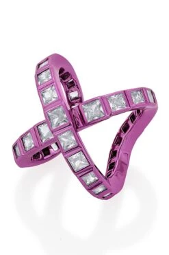 Isharya Pink Cross Ring -Celestiagem Jewelry Shop 22ip35 3