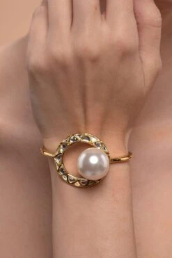 Isharya Amara Mughal Inspired Pearl Cuff -Celestiagem Jewelry Shop 22iqt9 2