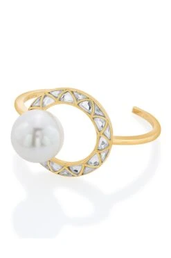 Isharya Amara Mughal Inspired Pearl Cuff -Celestiagem Jewelry Shop 22iqt9 4