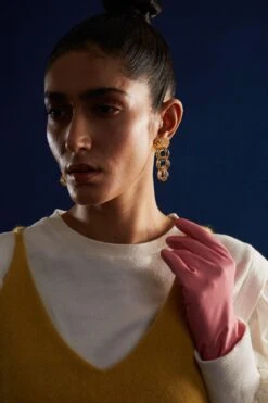 The Slow Studio Gold Double Chain Earrings