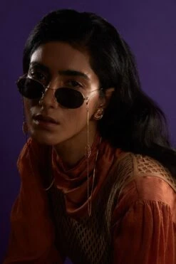 The Slow Studio Gold Eyewear-Sling