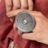 Sangeeta Boochra Handcrafted Silver Ring -Celestiagem Jewelry Shop 2412sb2 1